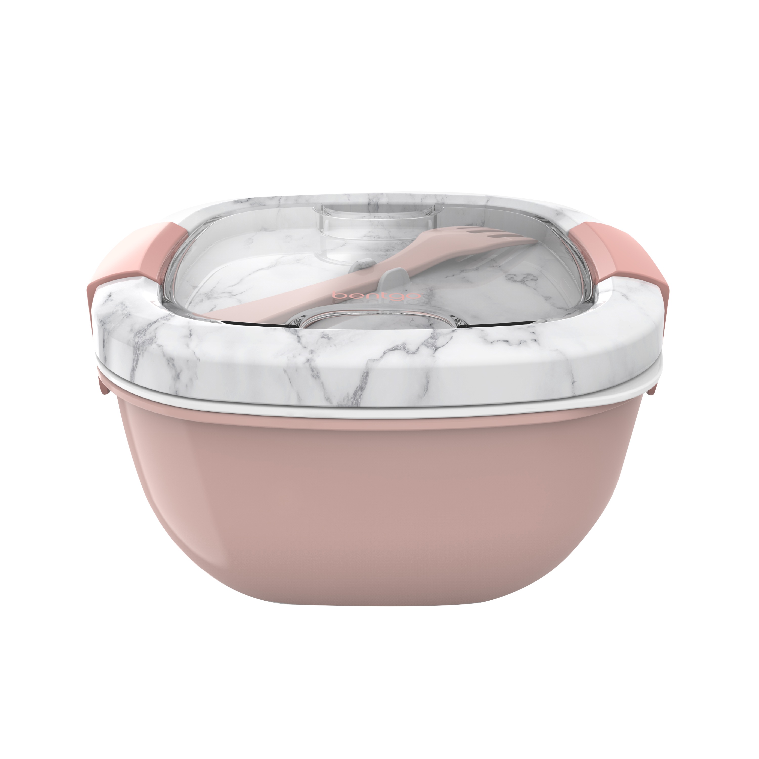 Bentgo Salad All-In-One Salad Container Blush Marble