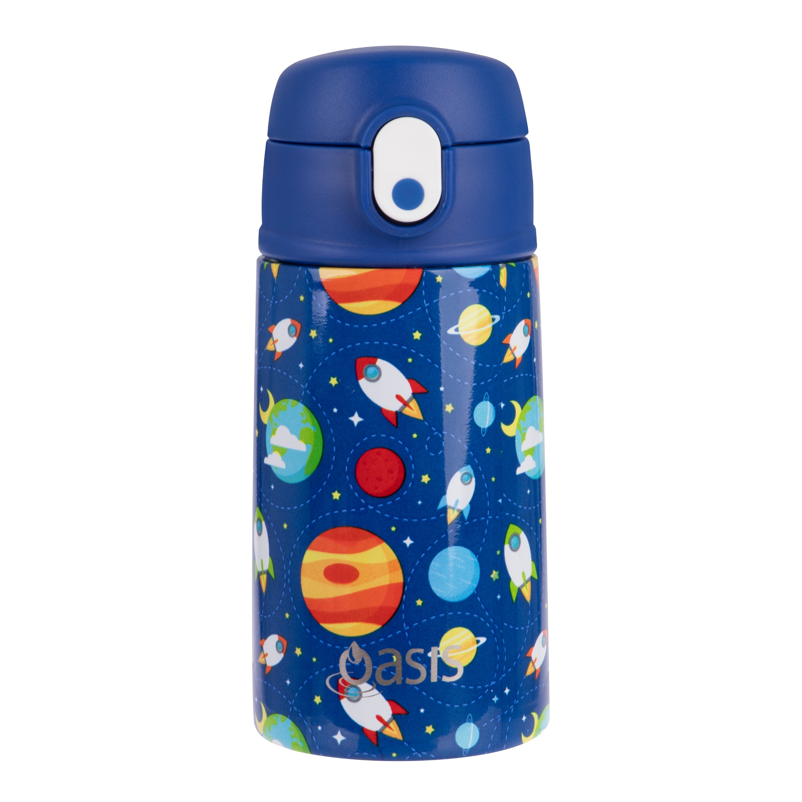 Oasis Kid's Drink Bottle with Sipper 400ml Outer Space