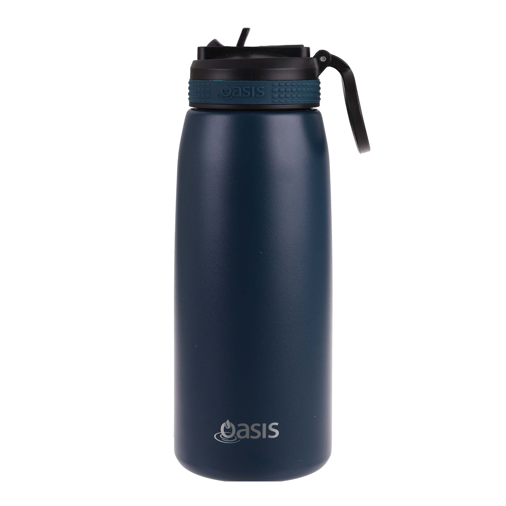 Oasis Stainless Steel Double Wall Insulated Sports Bottle with Sipper 780ml Navy