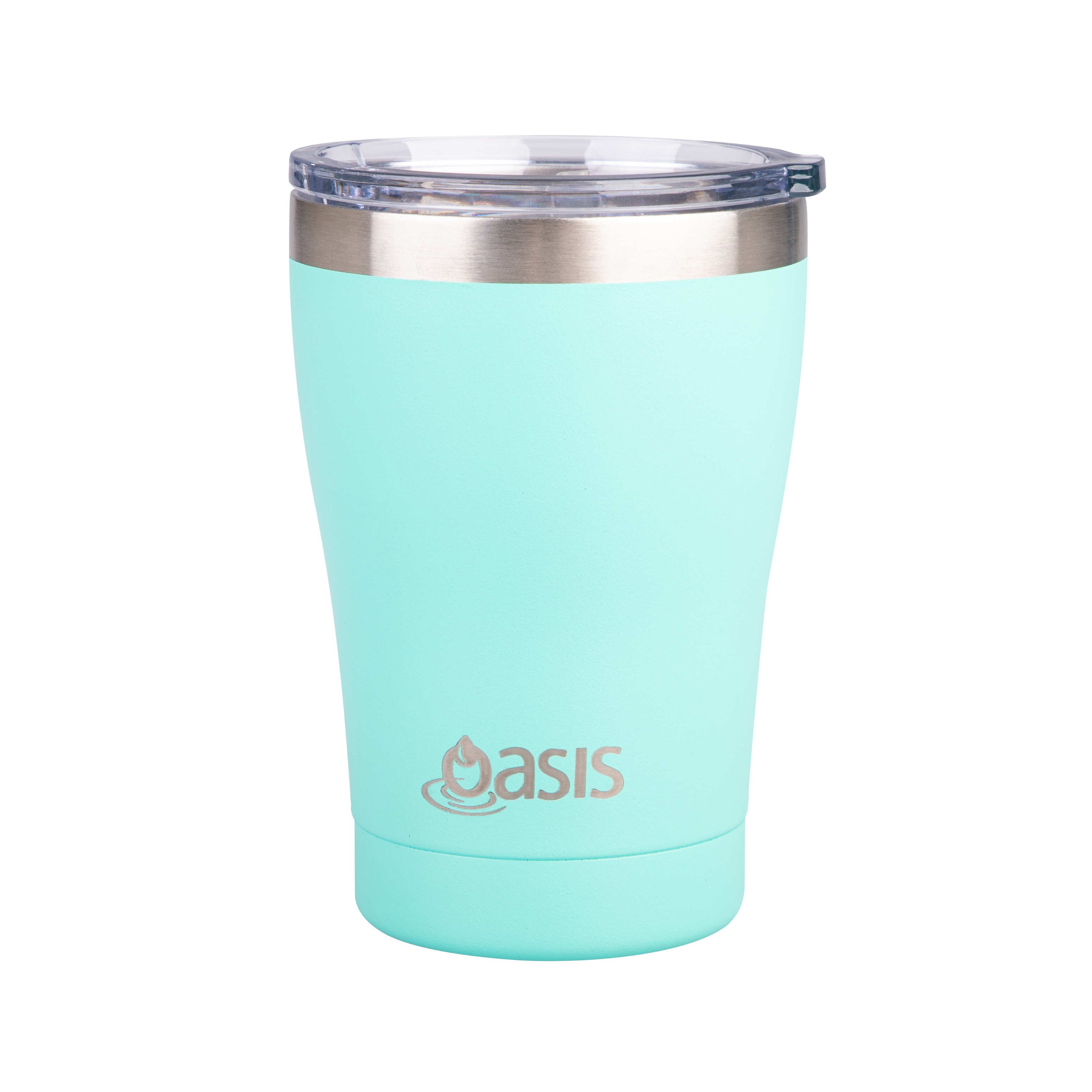 Oasis Stainless Steel Double Wall Insulated Travel Mug 350ml Mint