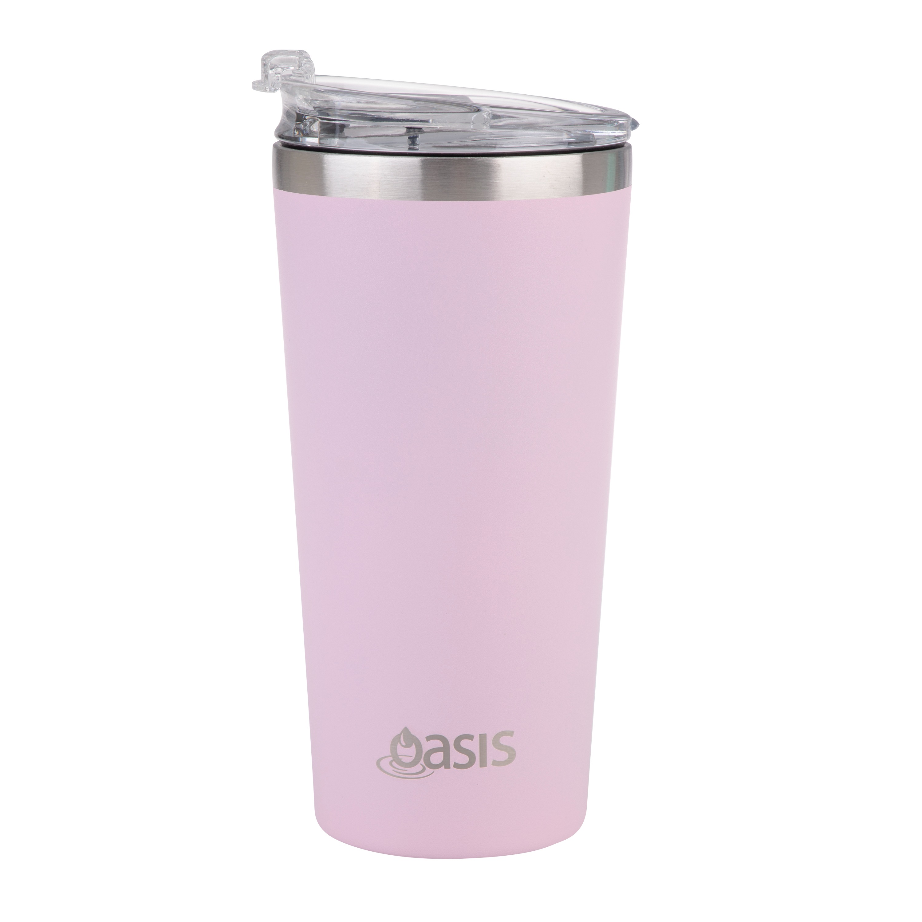 Oasis Stainless Steel Double Wall Ins. Travel Mug 480ml Carnation