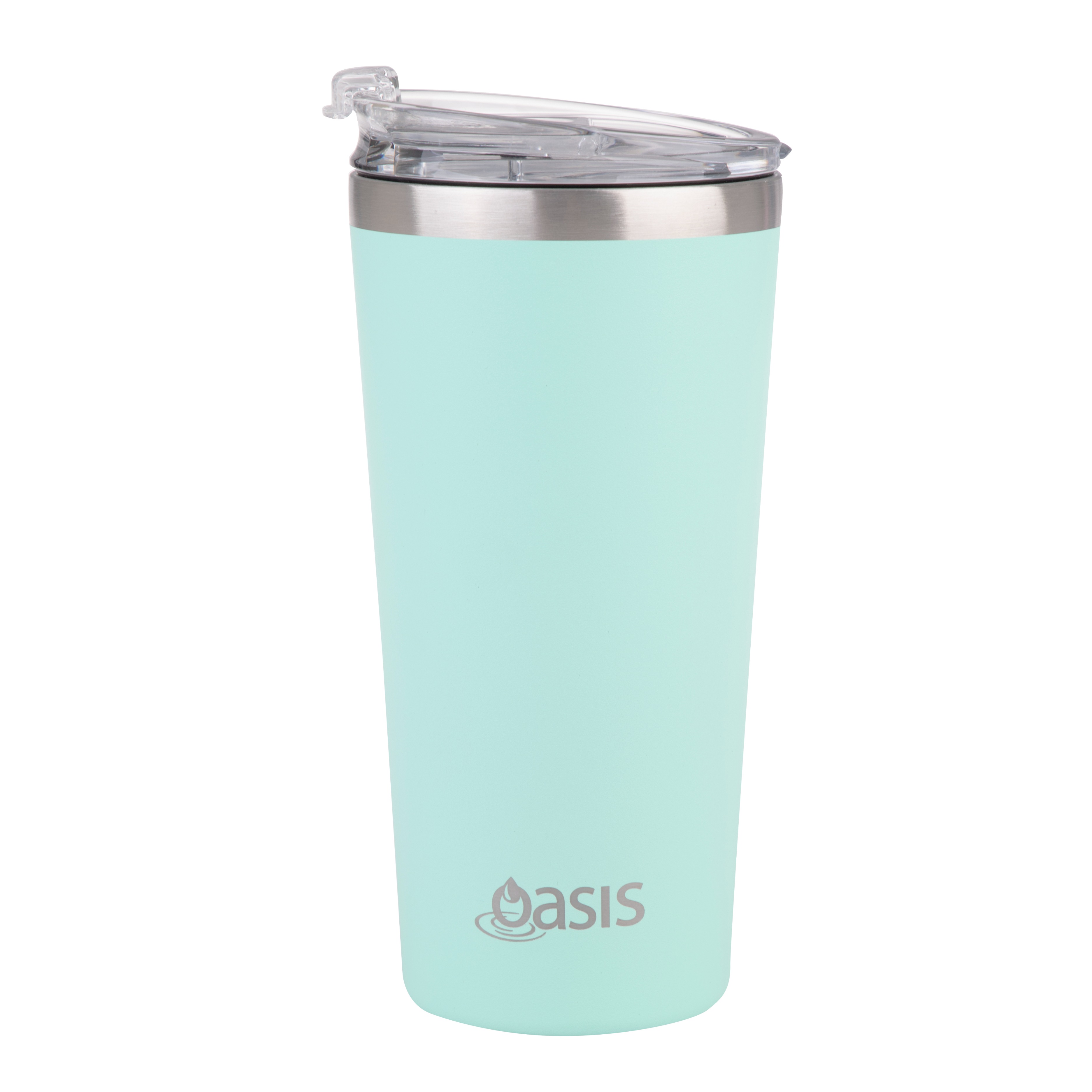 Oasis Stainless Steel Double Wall Ins. Travel Mug 480ml Mint