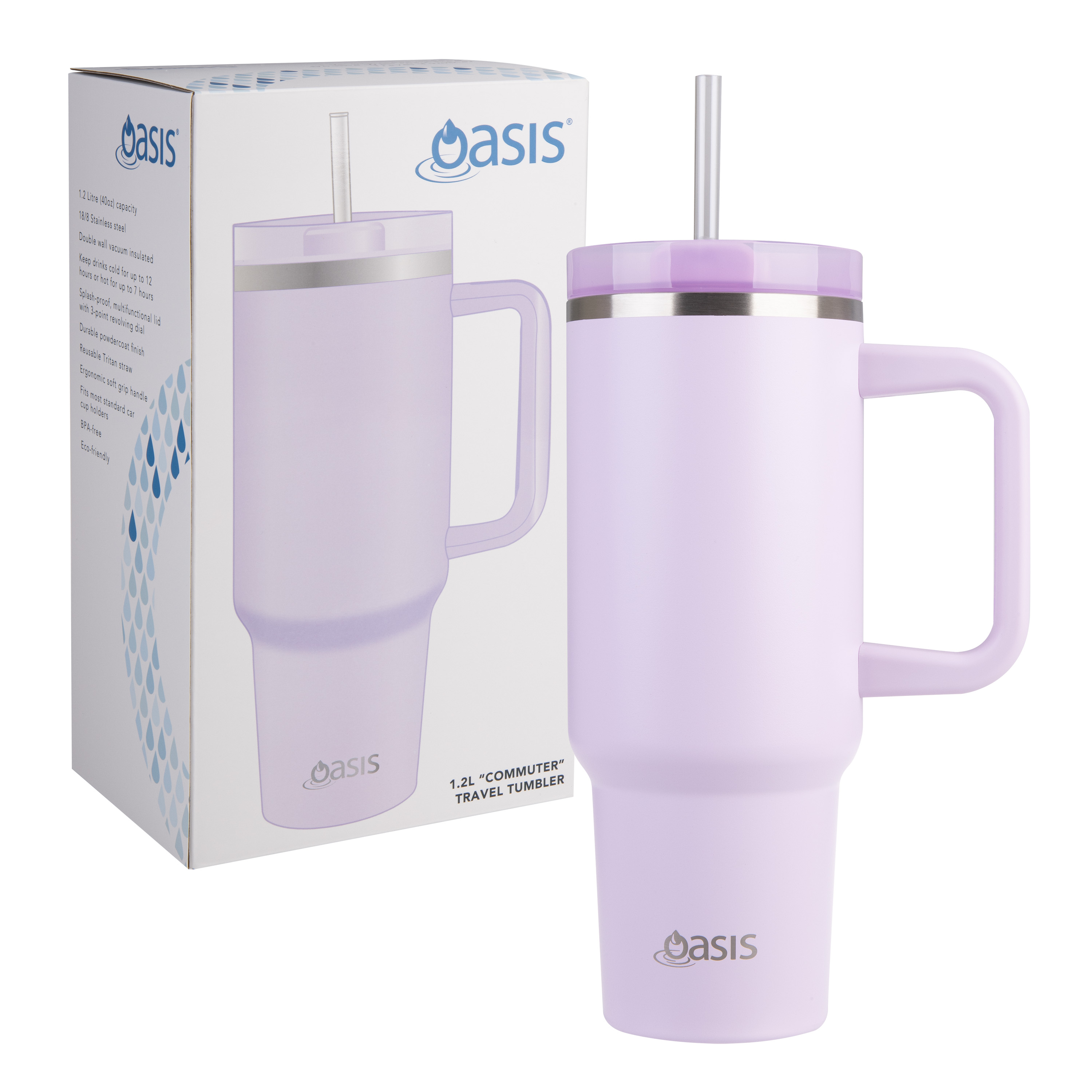 Oasis Stainless Steel Insulated Commuter Travel Tumbler Orchid