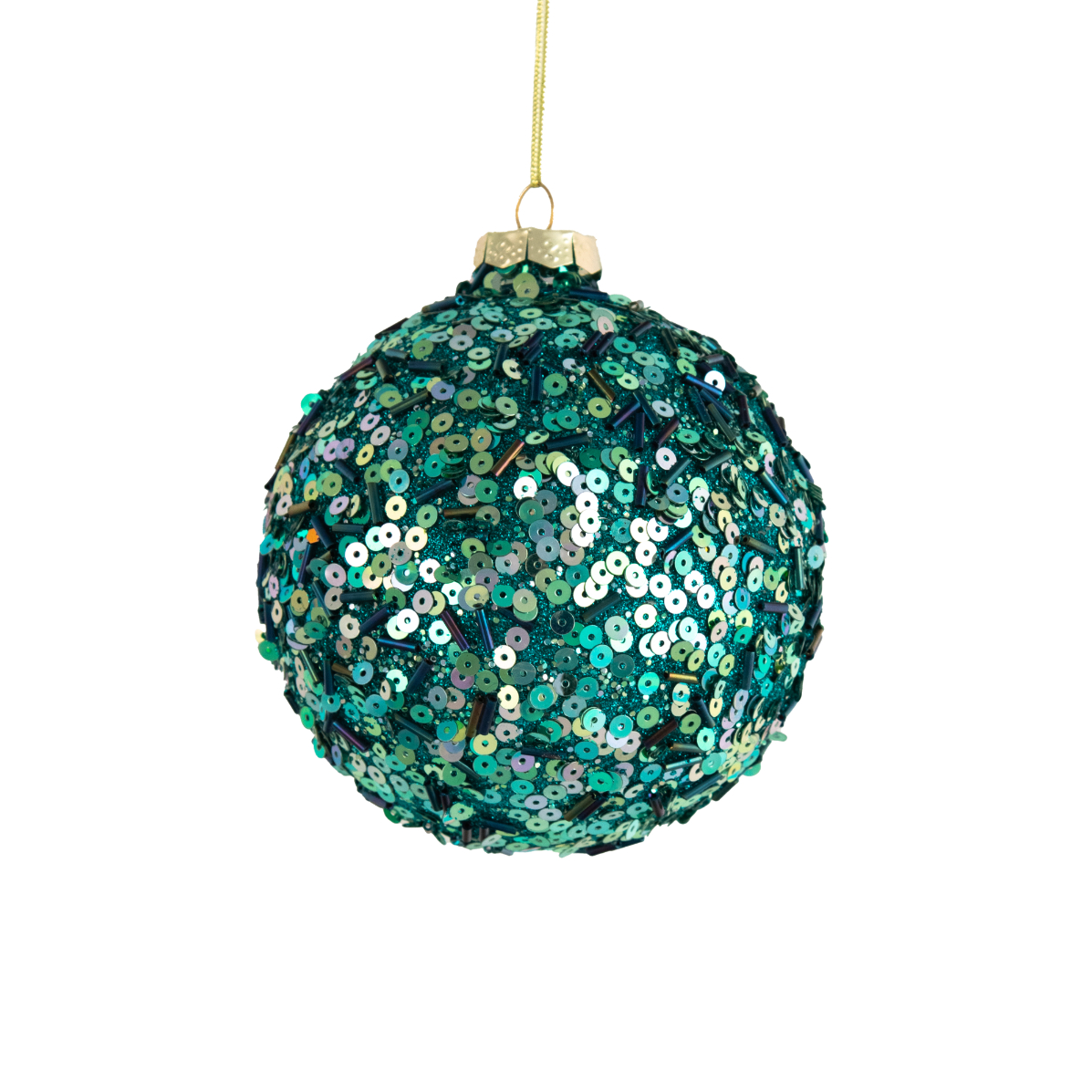Glass Bauble Peacock
