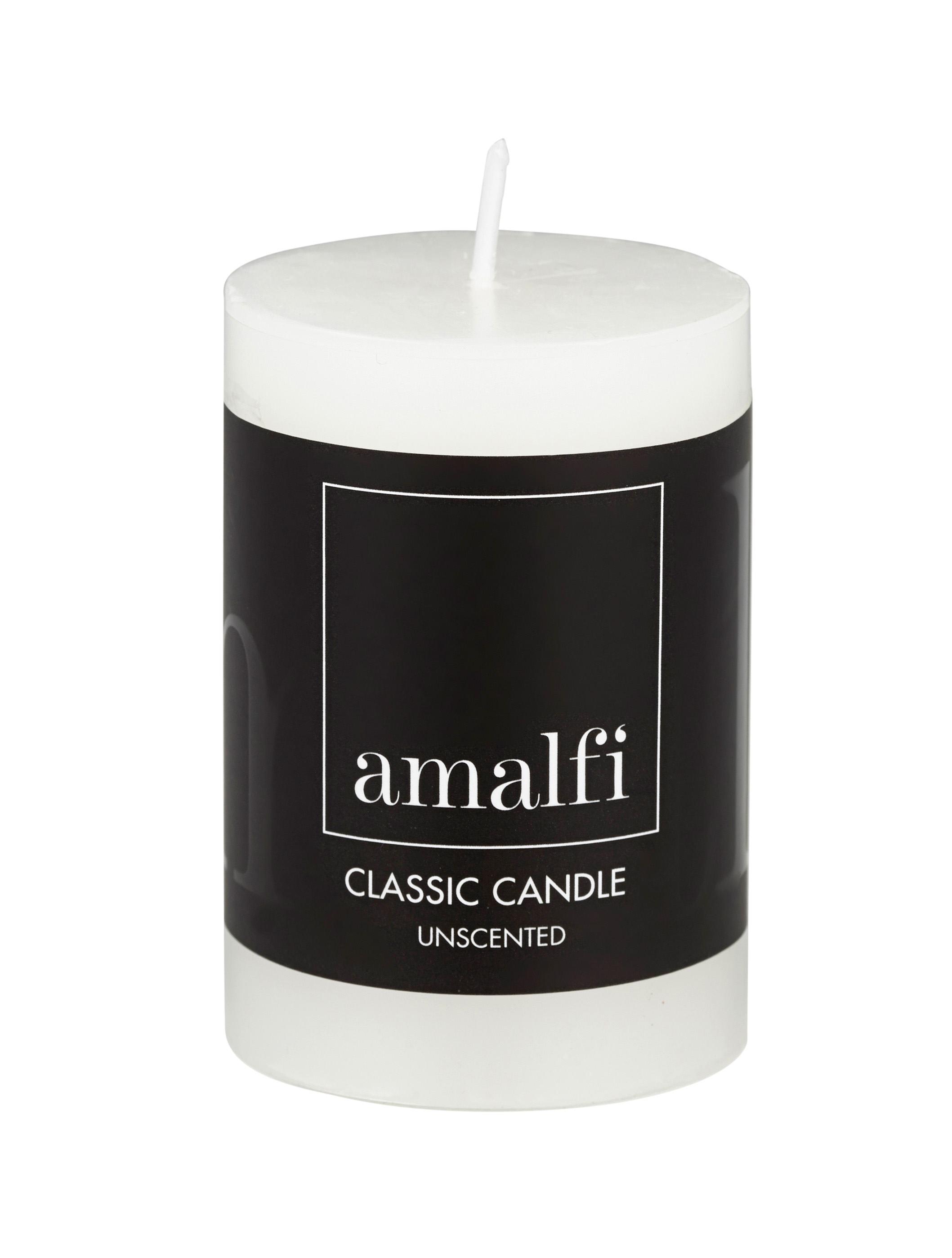 Amalfi Classic Unscented Pillar Candle White 5x5x7cm