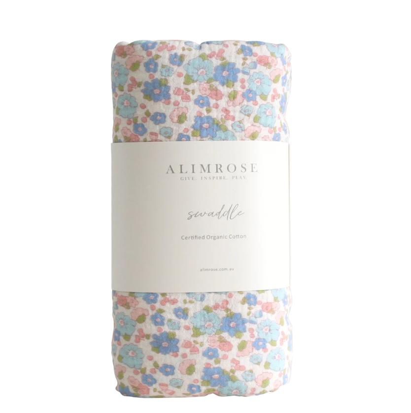 Alimrose Muslin Swaddle Liberty BlueAngioletto