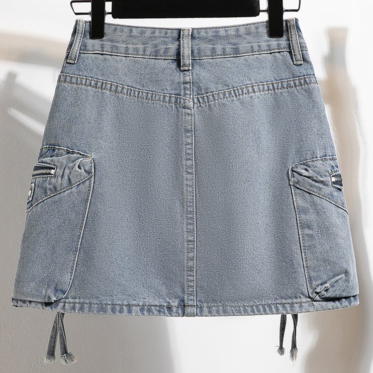 復古高腰A字百褶短裙