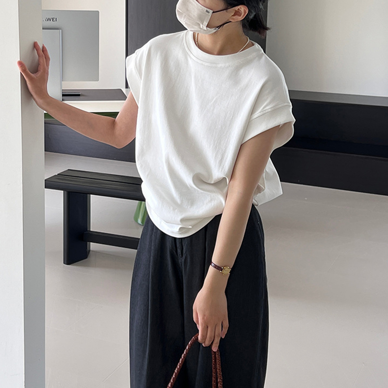 韓系休閒圓領短袖T恤(3色)