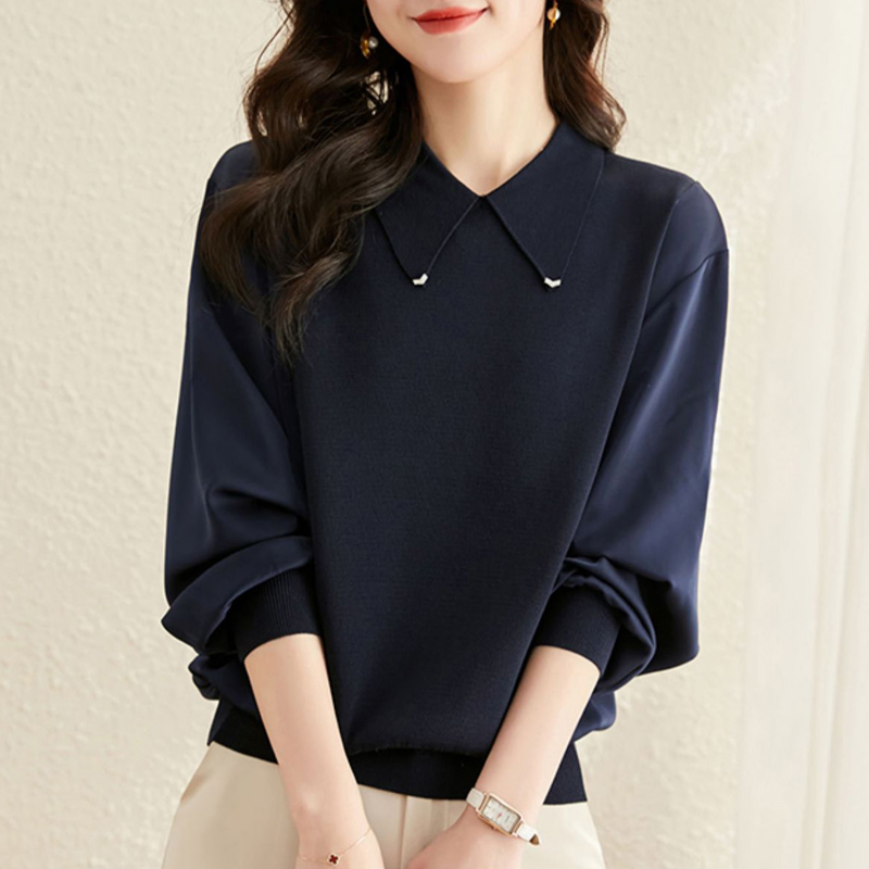 百搭POLO領長袖針織衫(3色)