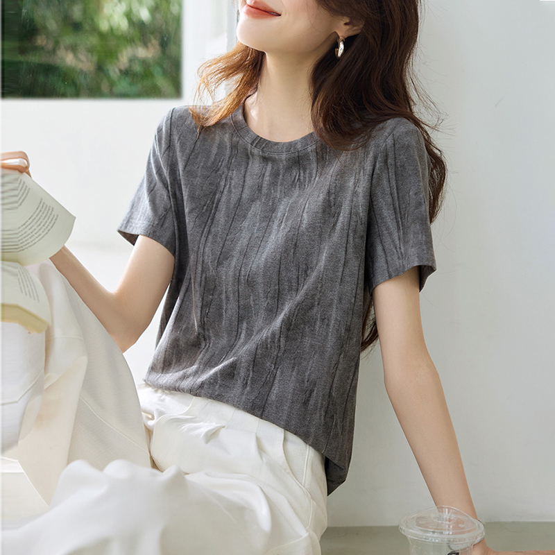 時尚休閒紮染短袖T恤