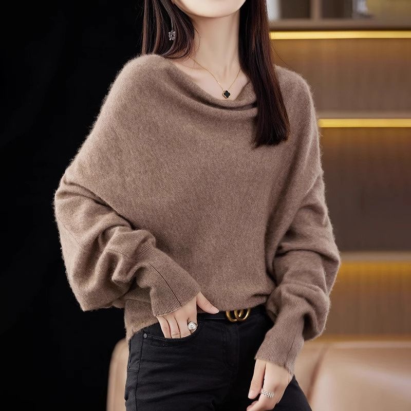 韓系慵懶蝙蝠袖針織衫(5色)