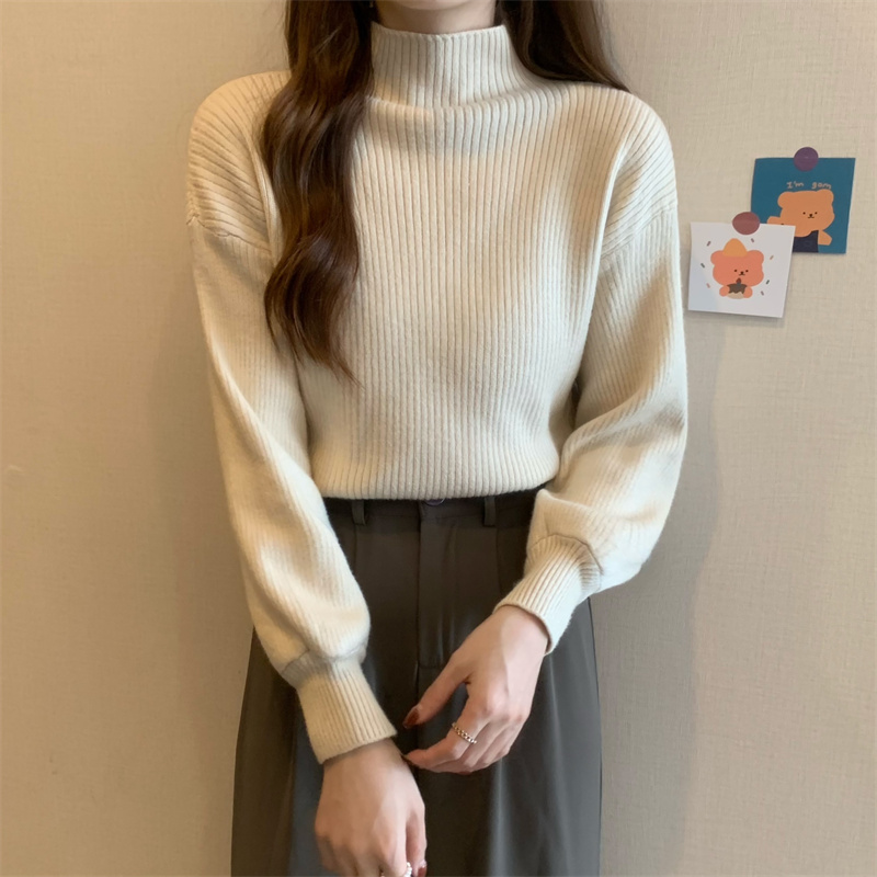 韓系洋氣百搭長袖針織衫(7色)