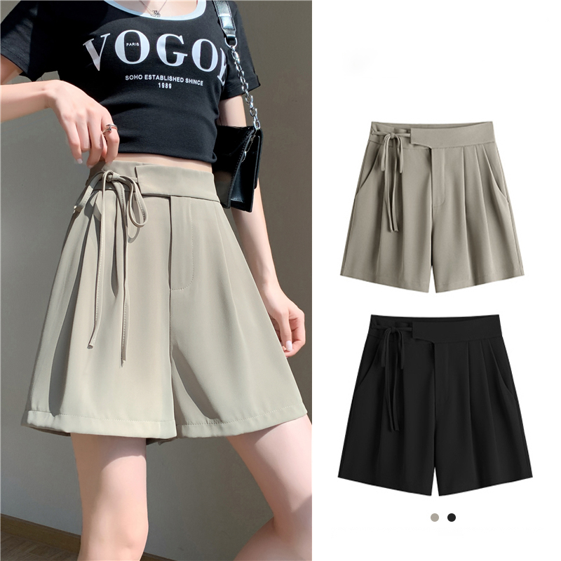 舒適寬鬆A字型垂感短褲(2色)