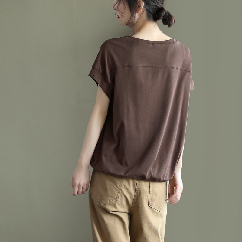 百搭寬鬆圓領短袖T恤(4色)