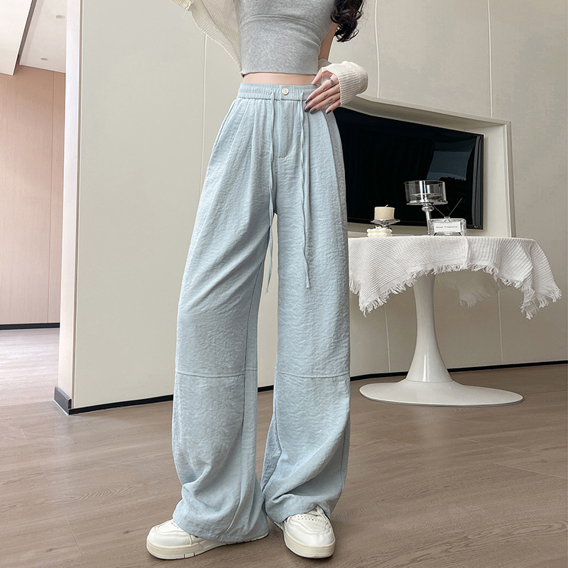 輕薄防曬涼感顯瘦設計休閒褲(2色)