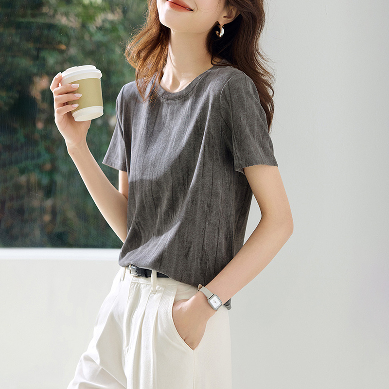 時尚休閒紮染短袖T恤