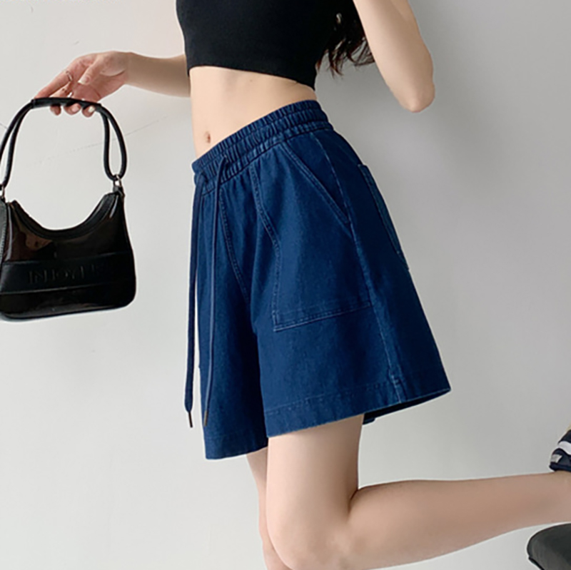 A字顯瘦五分休閒牛仔短褲(2色)