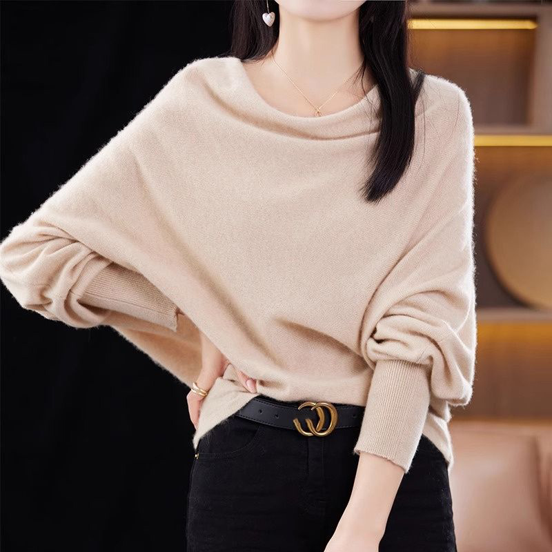 韓系慵懶蝙蝠袖針織衫(5色)