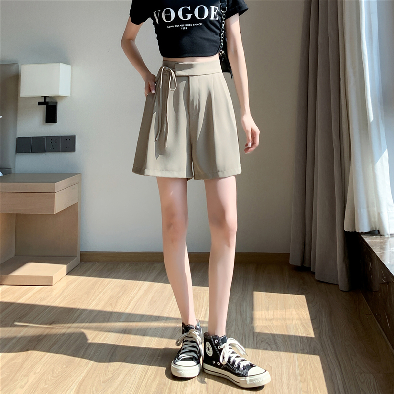 舒適寬鬆A字型垂感短褲(2色)