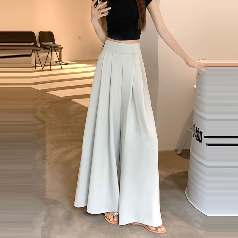 韓系高腰設計感百褶褲裙(3色)