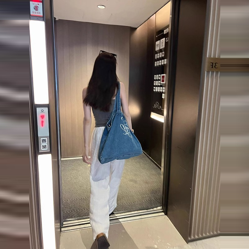 休閒高腰軟糯直筒闊腿褲(2色)