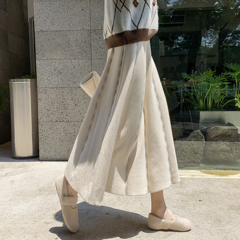 秋冬高腰針織半身裙(3色)