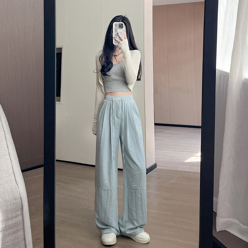 輕薄防曬涼感顯瘦設計休閒褲(2色)