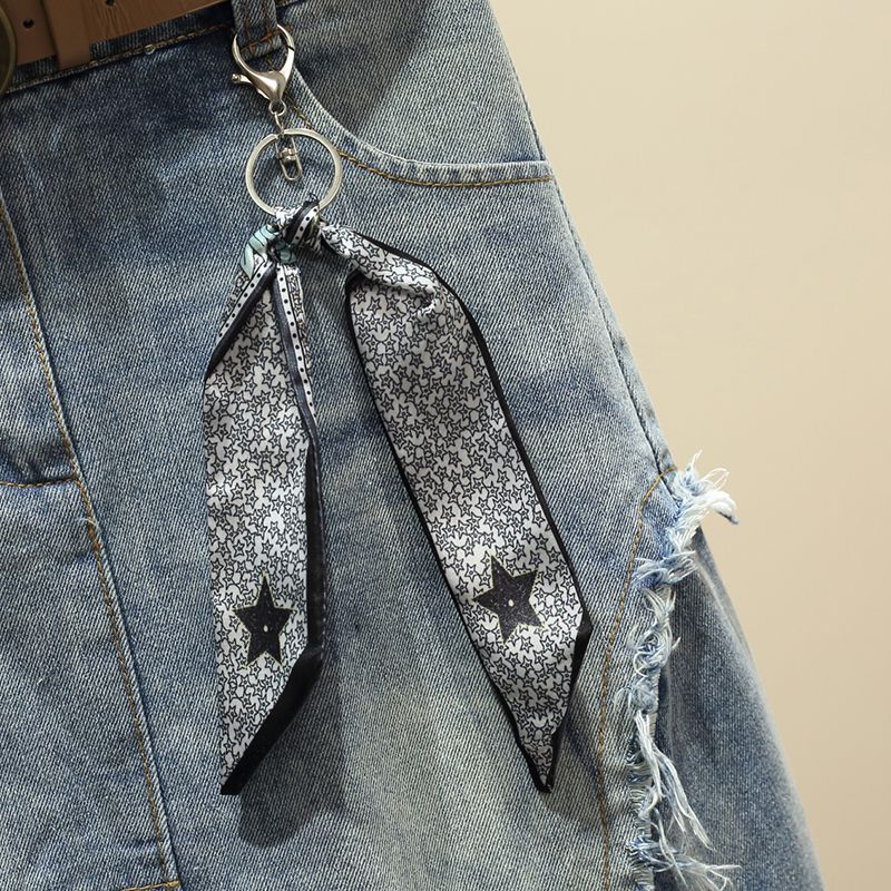 不規則高腰A字牛仔半身裙