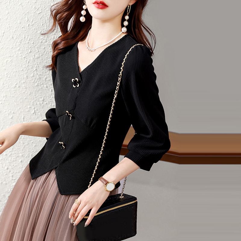 洋氣小香氣七分袖襯衫