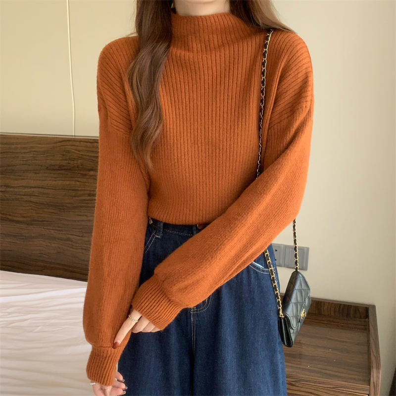 韓系洋氣百搭長袖針織衫(7色)