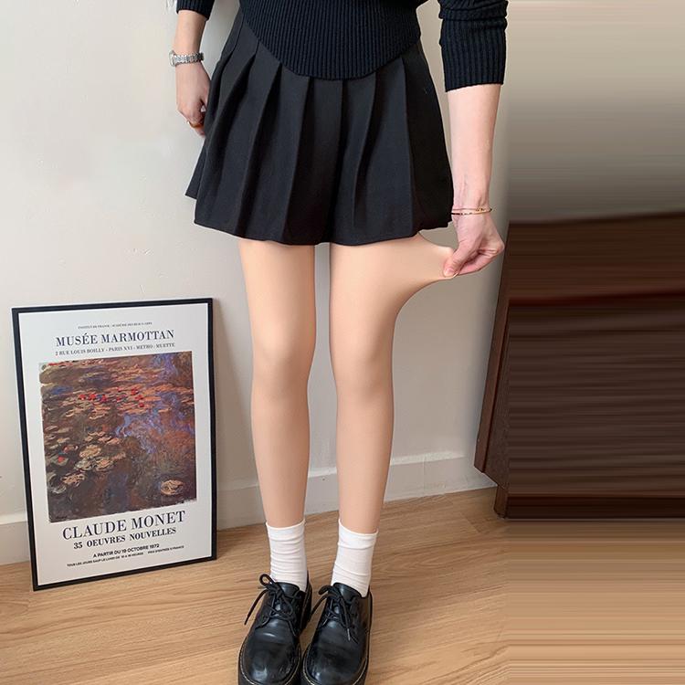 光腿神器自然裸感加絨保暖假透肉褲襪(2色)