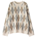 菱形毛衣