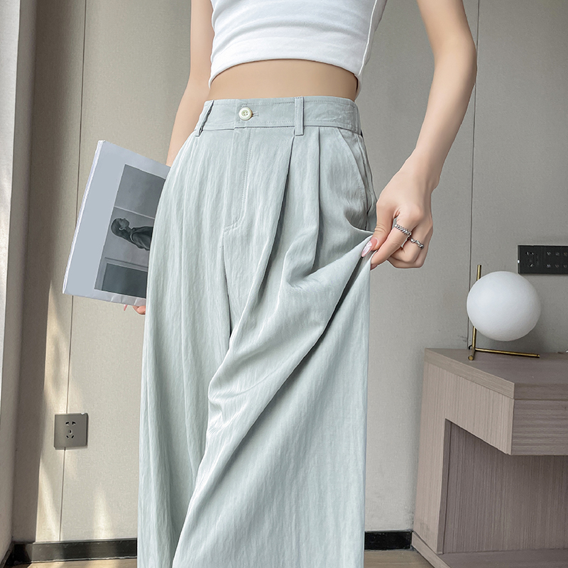 日系慵懶高腰垂感西裝褲(4色)