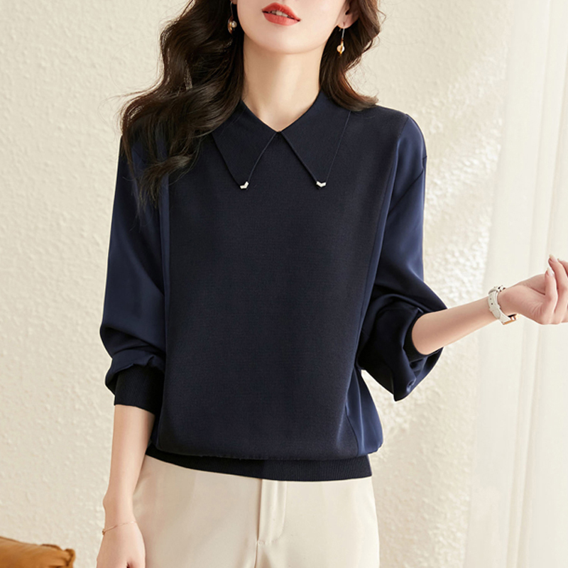 百搭POLO領長袖針織衫(3色)