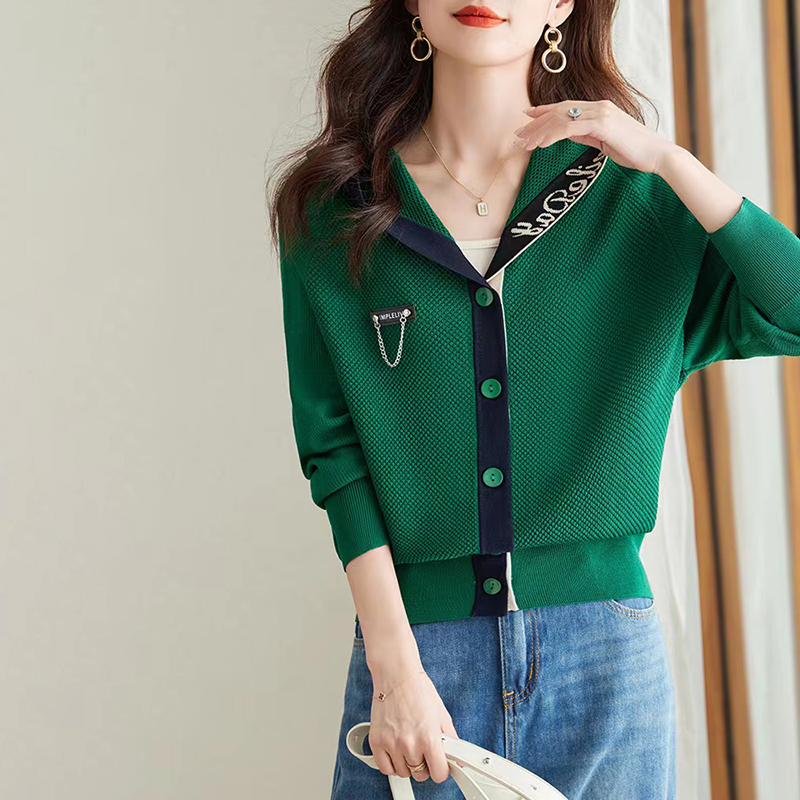 小眾休閒連帽長袖針織開襟衫(3色)