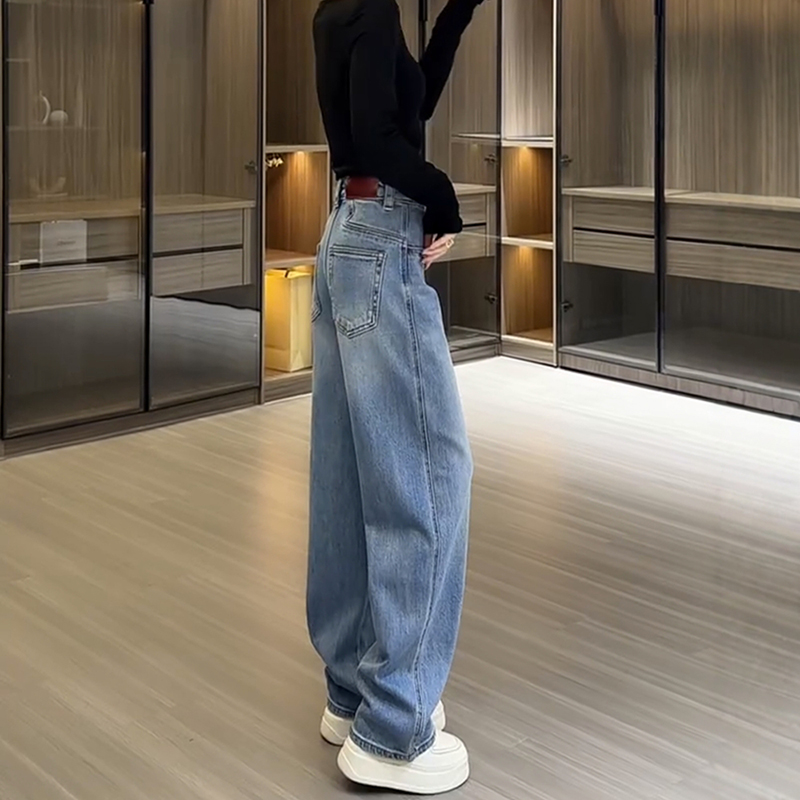 高腰彈性顯瘦窄版牛仔褲