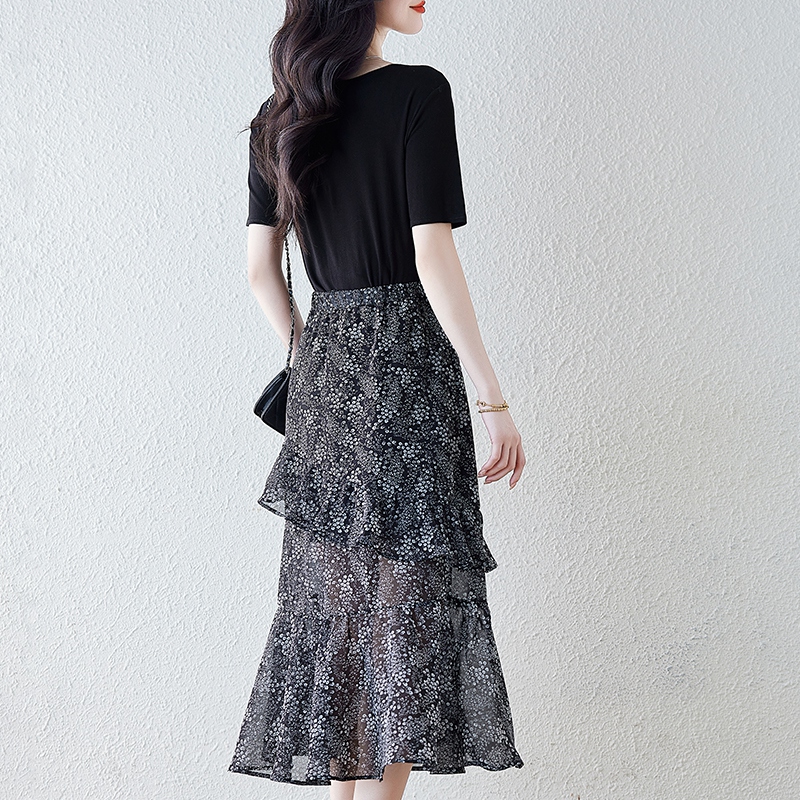 全新溫柔風碎花半身裙