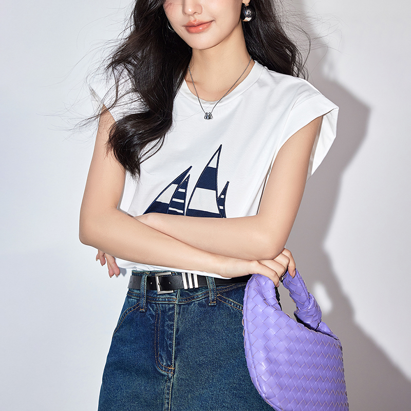 圓領寬鬆純棉短袖T卹