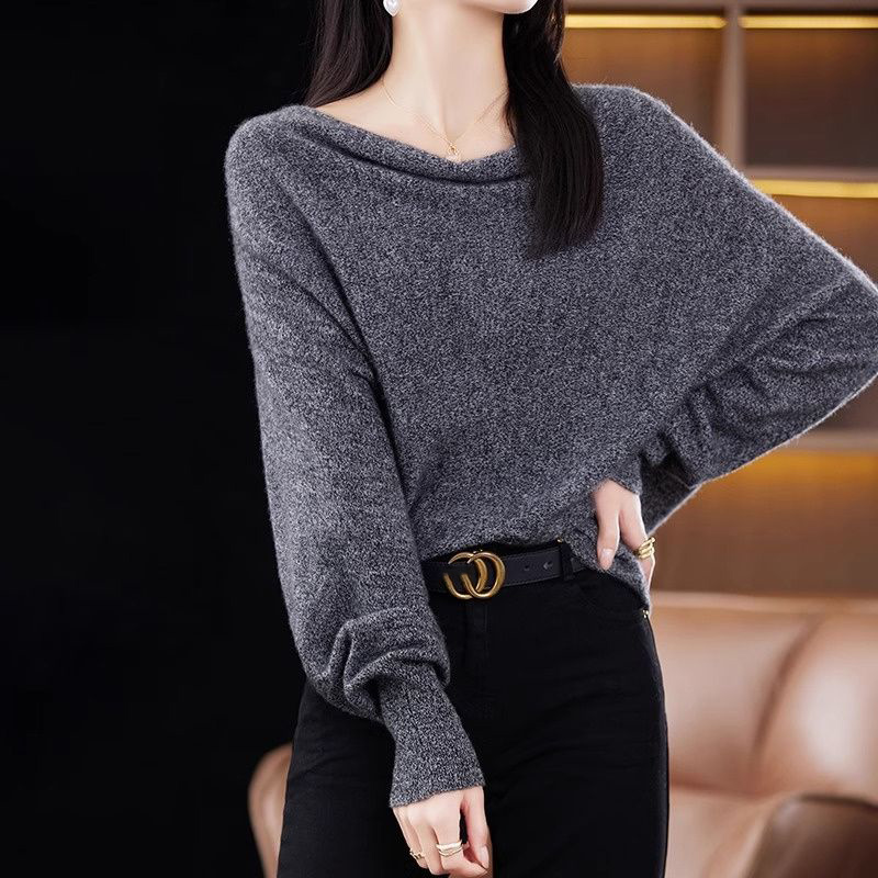 韓系慵懶蝙蝠袖針織衫(5色)