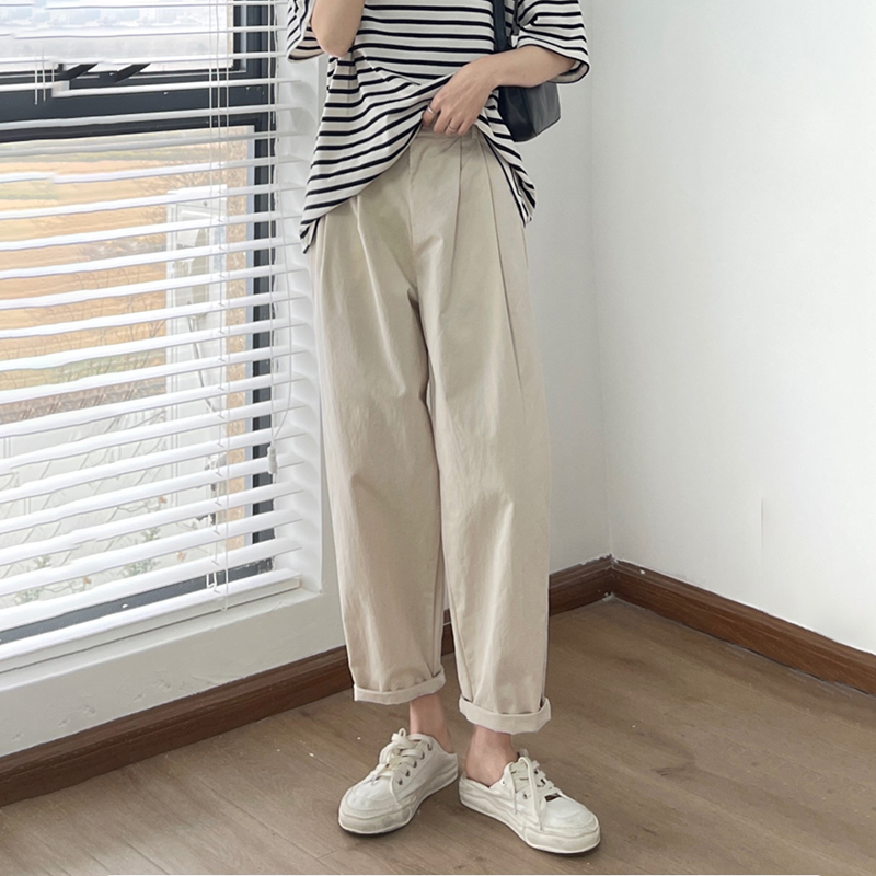 寬鬆闊腿工裝蘿蔔老爹褲(2色)