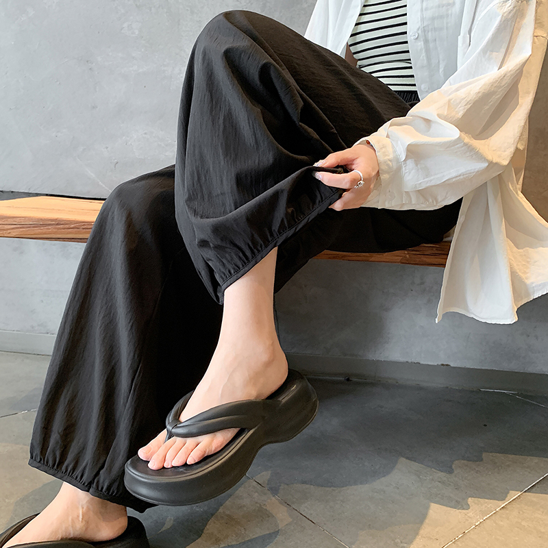 舒適高腰九分束腳羅卜褲(3色)