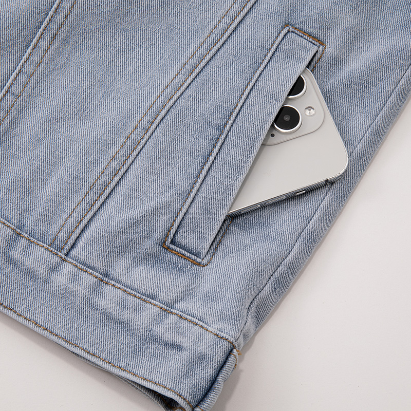 韓系休閒寬鬆短款牛仔外套(4色)