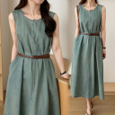 淺藍色(附腰帶)