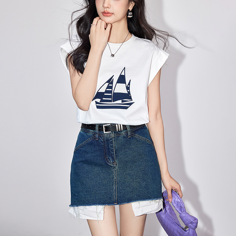 圓領寬鬆純棉短袖T卹