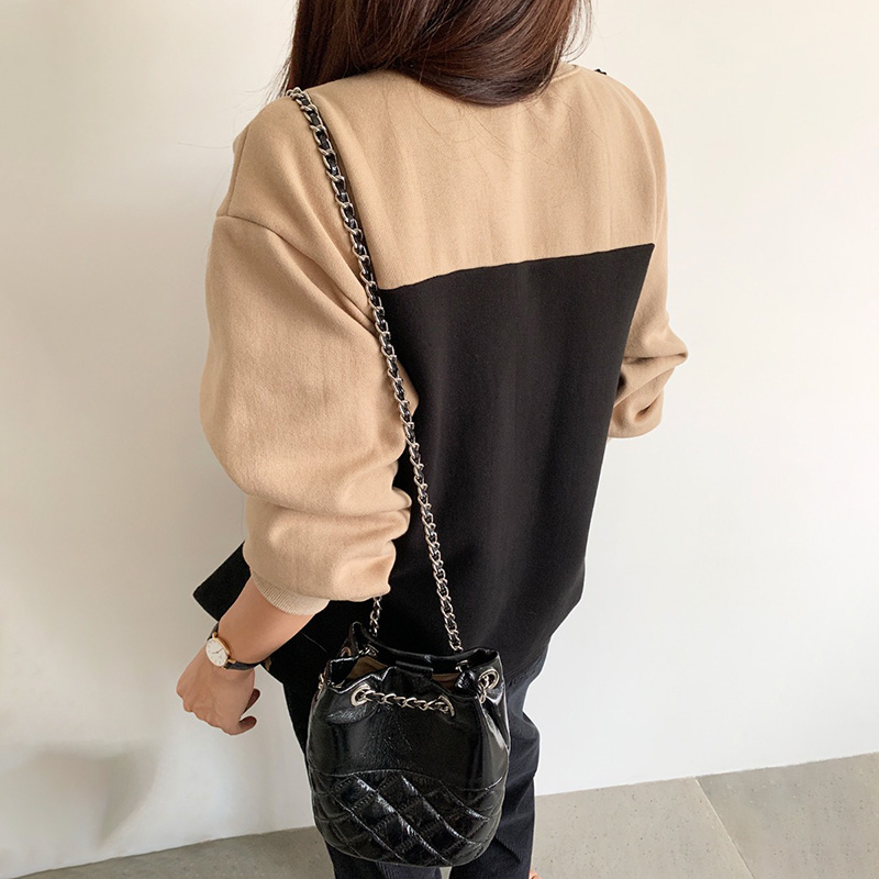 韓系復古拼色假兩件衛衣(2色)