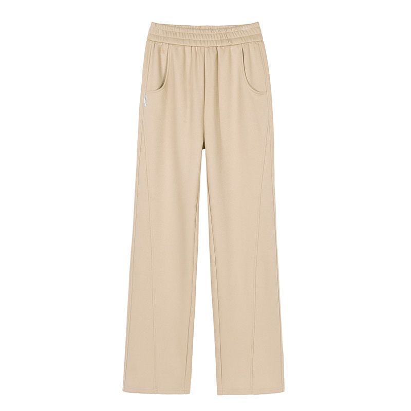 窄版直筒顯瘦加絨香蕉直筒衛褲(4色)