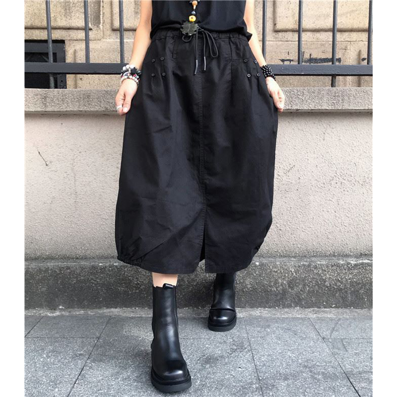 A字開叉花苞半身裙