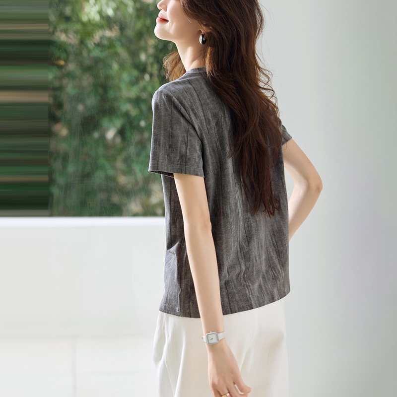 時尚休閒紮染短袖T恤