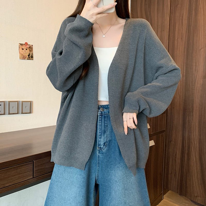 百搭V領長袖針織開襟衫(3色)