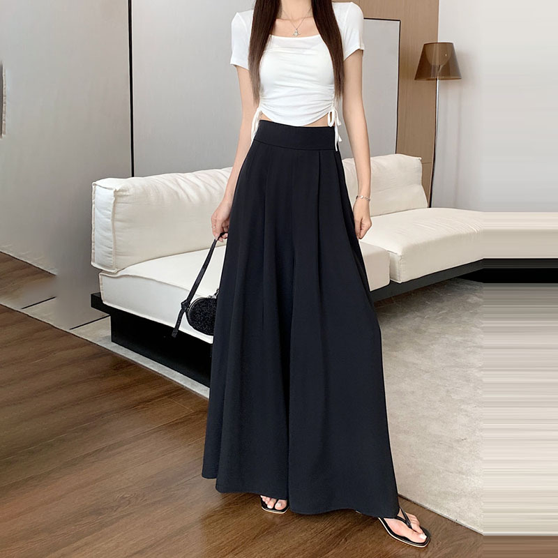 韓系高腰設計感百褶褲裙(3色)